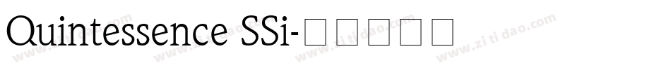 Quintessence SSi字体转换